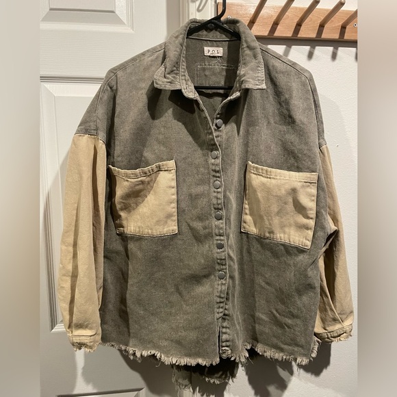 POL Jackets & Blazers - POL jacket women’s Medium oversized color block shirt